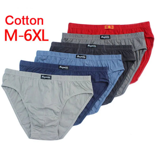 100% Cotton Men's Plus Size Briefs