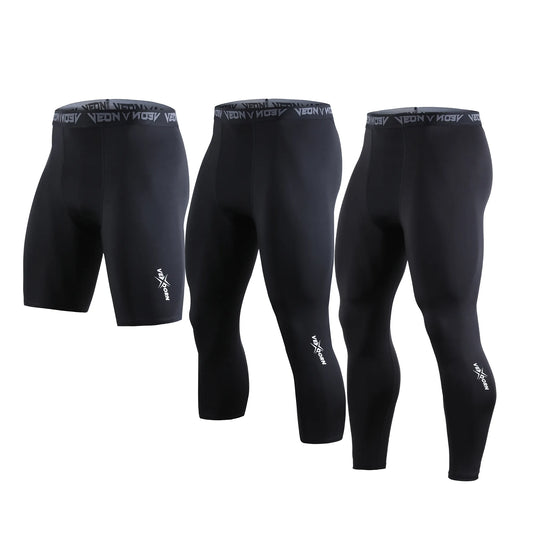 Mens Cool Dry Compression Running Tights