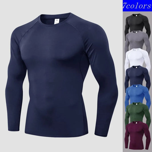 Men's Long Sleeve Compression Workout Shirt